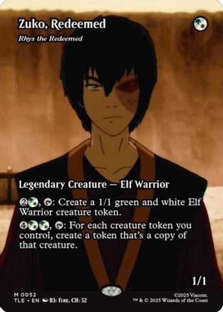 Zuko, Redeemed - Rhys the Redeemed (Borderless) (TLE-052) [Avatar: The Last Airbender: Eternal-Legal]
