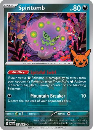Spiritomb (Pokeween 2025) (087/132) [Miscellaneous Cards & Products] Reverse Holofoil - Promo