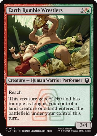 Earth Rumble Wrestlers (TLA-218) [Avatar: The Last Airbender] Foil