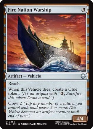 Fire Nation Warship (TLA-256) [Avatar: The Last Airbender] Foil