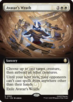Avatar's Wrath (Extended Art) (TLA-365) [Avatar: The Last Airbender] Foil