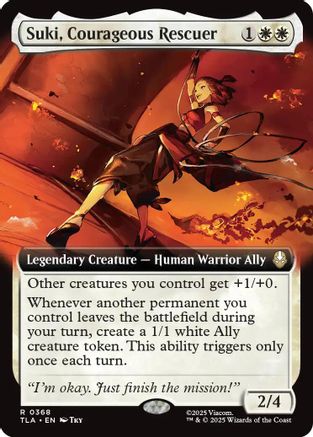 Suki, Courageous Rescuer (Extended Art) (TLA-368) [Avatar: The Last Airbender] Foil