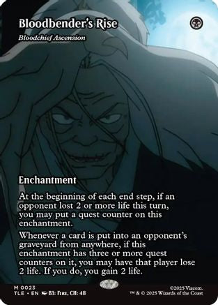 Bloodbender's Rise - Bloodchief Ascension (Borderless) (TLE-023) [Avatar: The Last Airbender: Eternal-Legal]