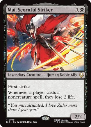 Mai, Scornful Striker (TLA-109) [Avatar: The Last Airbender] Foil