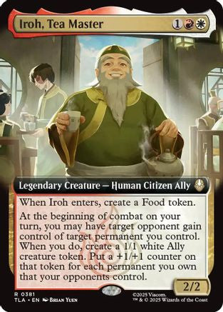 Iroh, Tea Master (Extended Art) (TLA-381) [Avatar: The Last Airbender] Foil