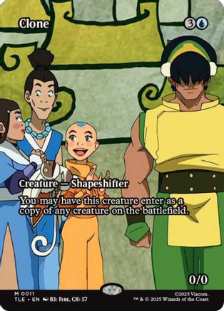 Clone (Borderless) (TLE-011) [Avatar: The Last Airbender: Eternal-Legal]