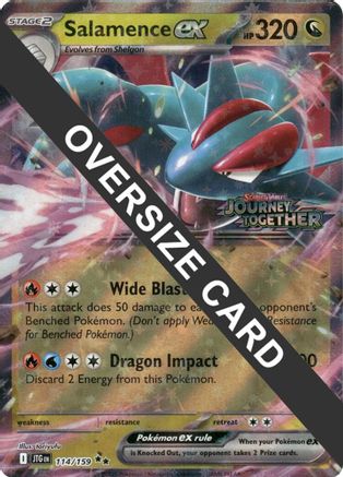 Salamence ex (114/159) [Jumbo Cards] Holofoil - Double Rare