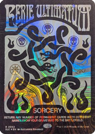 Eerie Ultimatum (Halo Foil) (SLC-032) [Secret Lair Countdown Kit] Foil