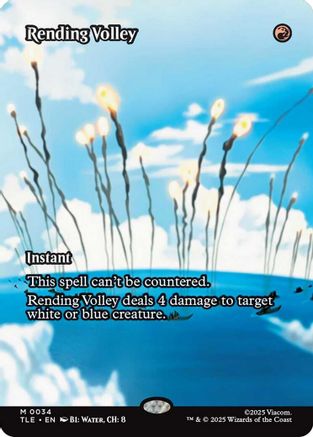 Rending Volley (Borderless) (TLE-034) [Avatar: The Last Airbender: Eternal-Legal]
