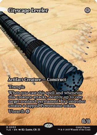 Cityscape Leveler (Borderless) (TLE-053) [Avatar: The Last Airbender: Eternal-Legal]