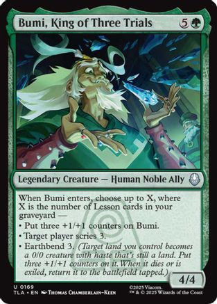 Bumi, King of Three Trials (TLA-169) [Avatar: The Last Airbender] Foil