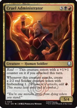 Cruel Administrator (TLA-213) [Avatar: The Last Airbender]