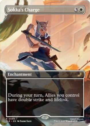 Sokka's Charge (Borderless) (TLE-066) [Avatar: The Last Airbender: Eternal-Legal] Foil