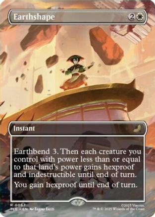 Earthshape (Borderless) (TLE-067) [Avatar: The Last Airbender: Eternal-Legal] Foil