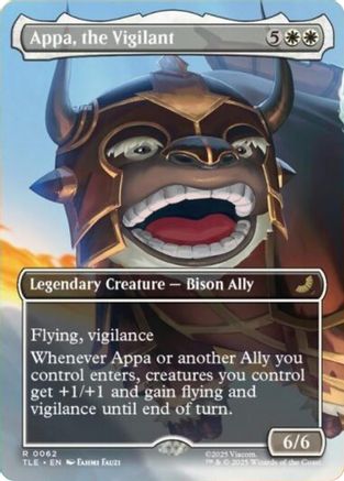 Appa, the Vigilant (Borderless) (TLE-062) [Avatar: The Last Airbender: Eternal-Legal]