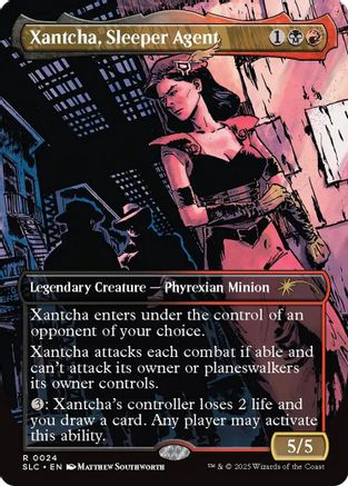 Xantcha, Sleeper Agent (SLC-024) [Secret Lair Countdown Kit]