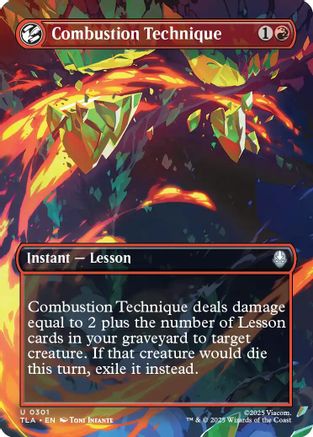 Combustion Technique (Borderless) (TLA-301) [Avatar: The Last Airbender] Foil