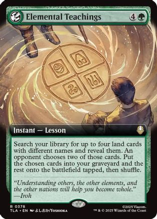 Elemental Teachings (Extended Art) (TLA-378) [Avatar: The Last Airbender] Foil