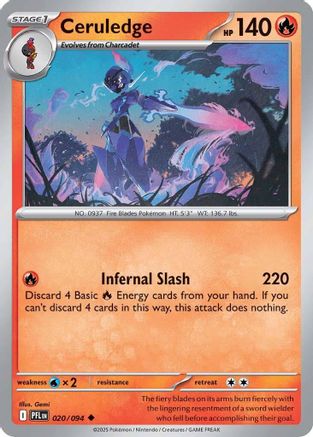 Ceruledge (020) [ME02 Phantasmal Flames] - Uncommon