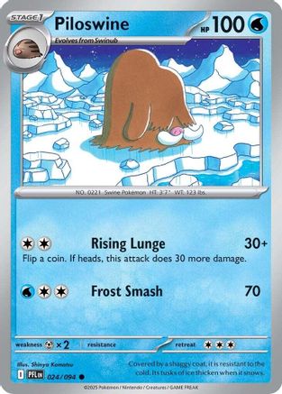 Piloswine (024) [ME02 Phantasmal Flames] Reverse Holofoil - Common