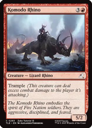 Komodo Rhino (TLE-283) [Avatar: The Last Airbender: Eternal-Legal]