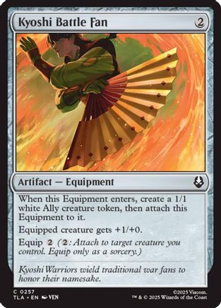 Kyoshi Battle Fan (TLA-257) [Avatar: The Last Airbender] Foil