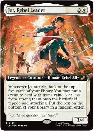 Jet, Rebel Leader (Extended Art) (TLE-172) [Avatar: The Last Airbender: Eternal-Legal]