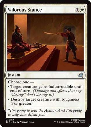 Valorous Stance (TLE-154) [Avatar: The Last Airbender: Eternal-Legal] Foil