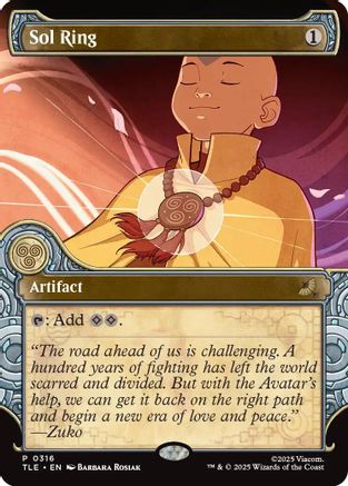 Sol Ring (Showcase) (TLE-316) [Avatar: The Last Airbender: Eternal-Legal]