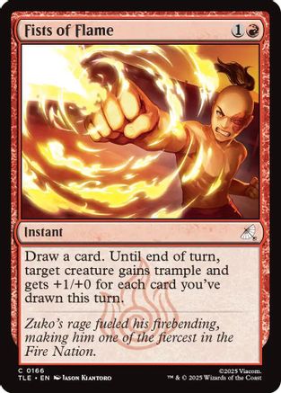 Fists of Flame (TLE-166) [Avatar: The Last Airbender: Eternal-Legal] Foil