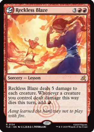 Reckless Blaze (TLE-124) [Avatar: The Last Airbender: Eternal-Legal] Foil