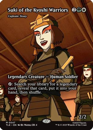 Suki of the Kyoshi Warriors - Captain Sisay (Borderless) (TLE-047) [Avatar: The Last Airbender: Eternal-Legal]