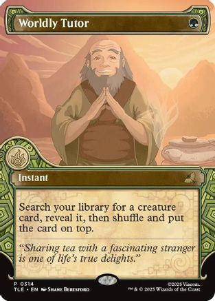Worldly Tutor (Showcase) (TLE-314) [Avatar: The Last Airbender: Eternal-Legal]