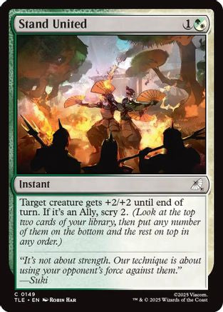 Stand United (TLE-149) [Avatar: The Last Airbender: Eternal-Legal] Foil