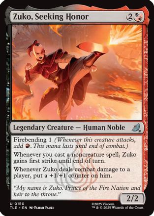 Zuko, Seeking Honor (TLE-150) [Avatar: The Last Airbender: Eternal-Legal]