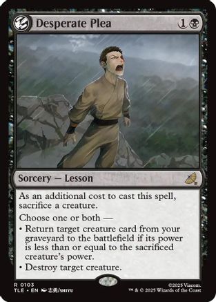 Desperate Plea (TLE-103) [Avatar: The Last Airbender: Eternal-Legal]