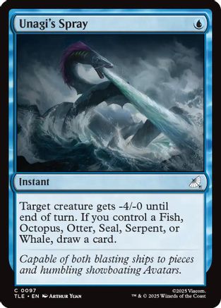 Unagi's Spray (TLE-097) [Avatar: The Last Airbender: Eternal-Legal] Foil