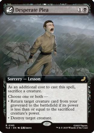 Desperate Plea (Extended Art) (TLE-185) [Avatar: The Last Airbender: Eternal-Legal] Foil