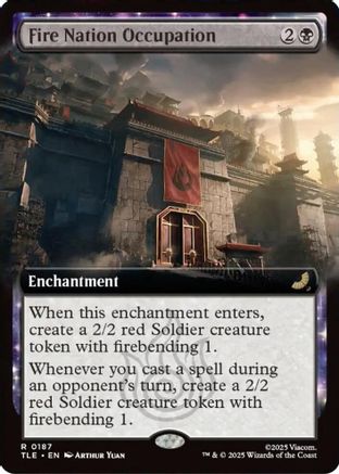 Fire Nation Occupation (Extended Art) (TLE-187) [Avatar: The Last Airbender: Eternal-Legal] Foil