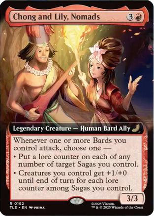 Chong and Lily, Nomads (Extended Art) (TLE-192) [Avatar: The Last Airbender: Eternal-Legal] Foil