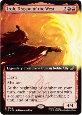 Iroh, Dragon of the West (Extended Art) (TLE-194) [Avatar: The Last Airbender: Eternal-Legal] Foil