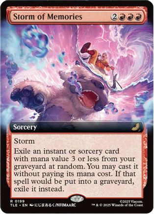 Storm of Memories (Extended Art) (TLE-199) [Avatar: The Last Airbender: Eternal-Legal] Foil