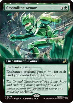 Crystalline Armor (Extended Art) (TLE-204) [Avatar: The Last Airbender: Eternal-Legal] Foil