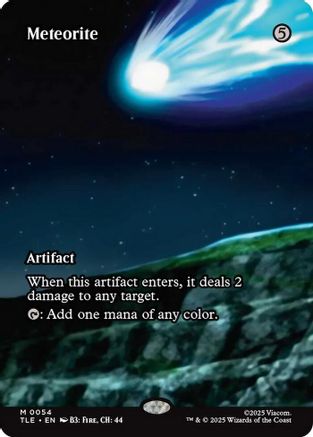 Meteorite (Borderless) (TLE-054) [Avatar: The Last Airbender: Eternal-Legal] Foil