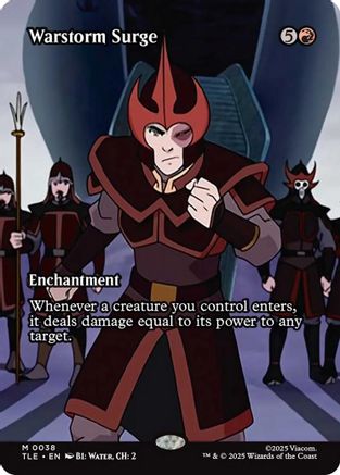 Warstorm Surge (Borderless) (TLE-038) [Avatar: The Last Airbender: Eternal-Legal]
