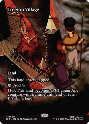 Treetop Village (Borderless) (TLE-060) [Avatar: The Last Airbender: Eternal-Legal] Foil