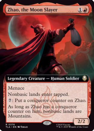 Zhao, the Moon Slayer (Extended Art) (TLA-376) [Avatar: The Last Airbender]