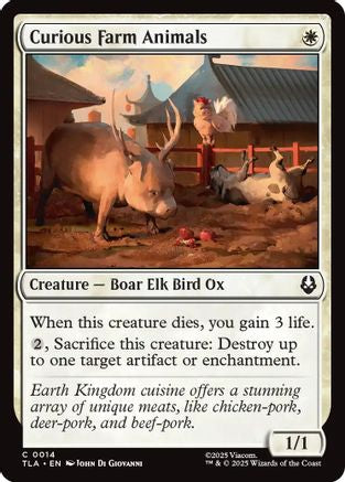 Curious Farm Animals (TLA-014) [Avatar: The Last Airbender]