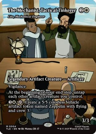 The Mechanist, Tactical Tinkerer - Lita, Mechanical Engineer (Borderless) (TLE-004) [Avatar: The Last Airbender: Eternal-Legal]