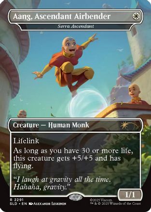 Aang, Ascendant Airbender - Serra Ascendant (SLD-2291) [Secret Lair Drop Series]